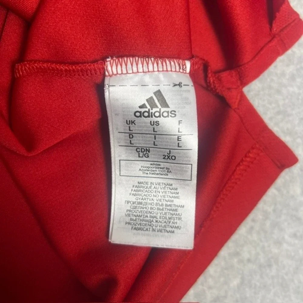 Adidas‎ Louisiana Red Golf Athletic Short Sleeve Polo Shirt Size Large